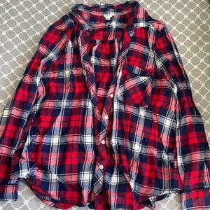 Red, white, and blue Aerie Flannel
